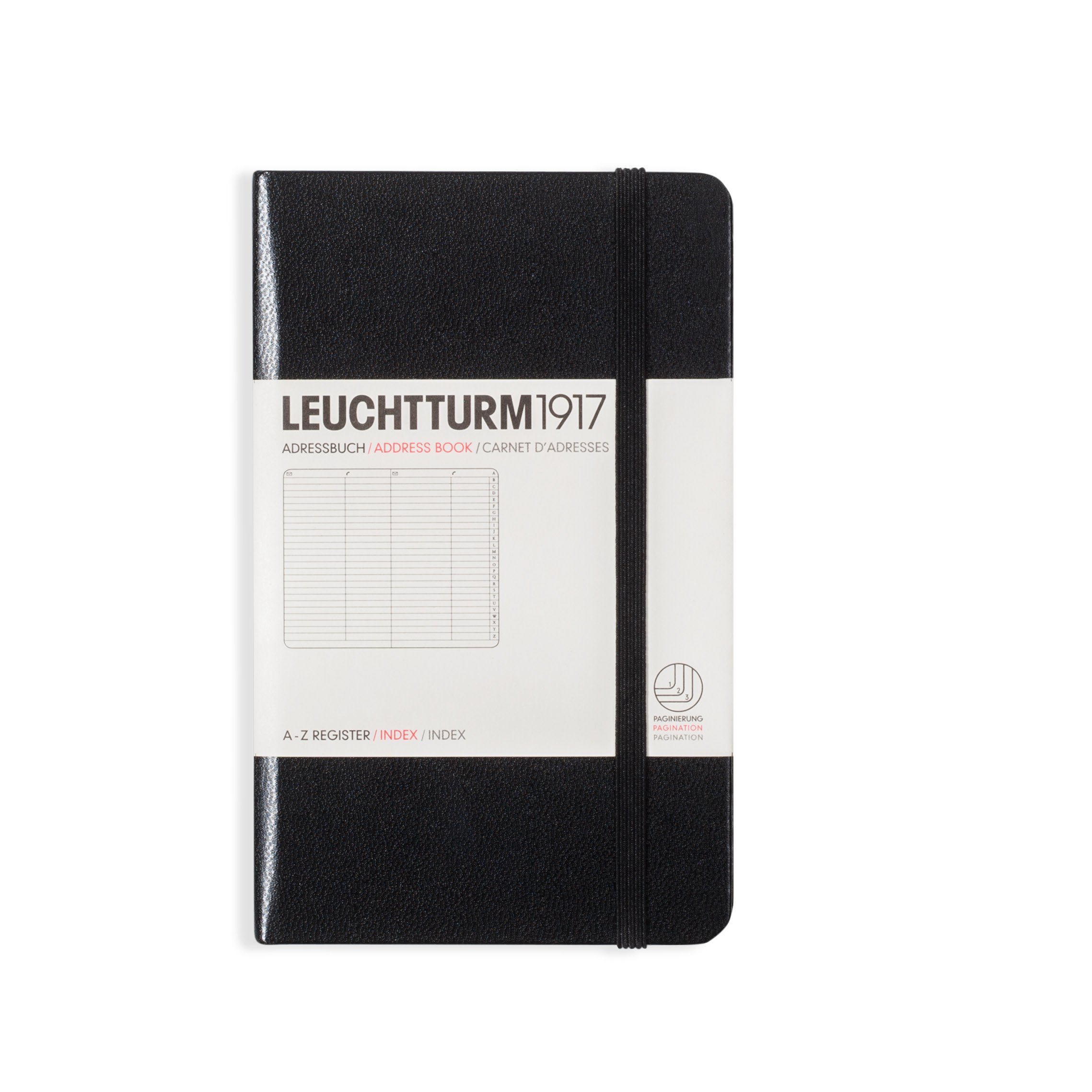 Leuchtturm1917 Pocket SIze Address Book Hardcover 6 x 3.75 With